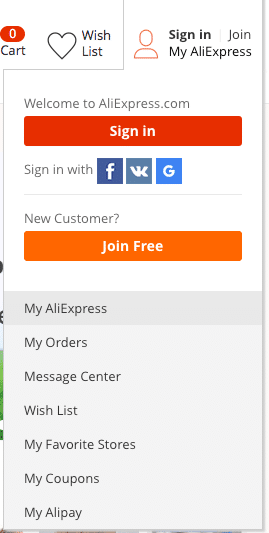 Registrační tlačítko “Join Free”