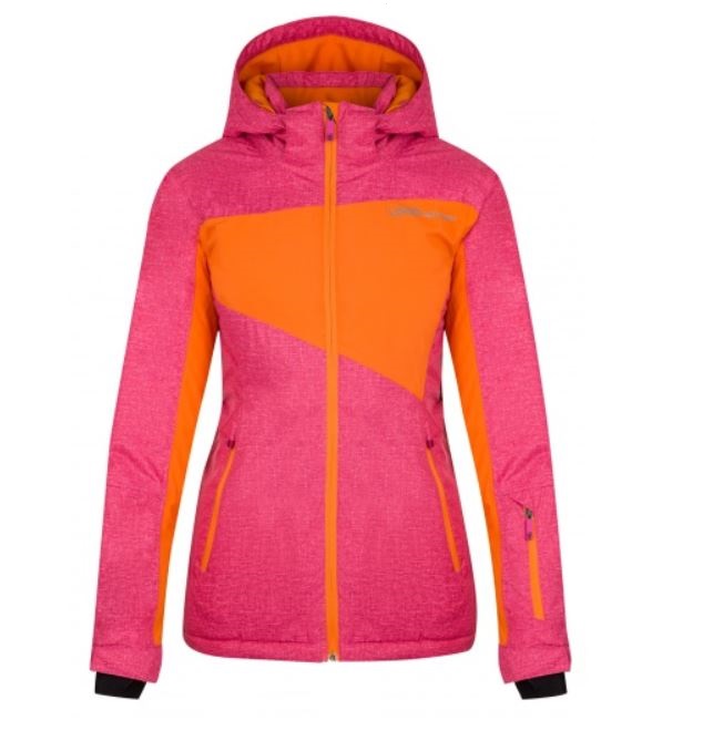 FANA dámská lyžařská bunda růžová/oranžová (Loap.cz) na hory